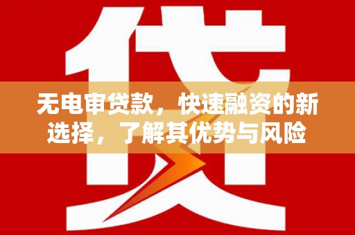 鱼池无电审贷款，快速融资的新选择，了解其优势与风险