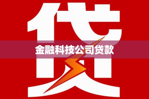 鱼池金融科技公司贷款