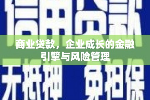 鱼池商业贷款，企业成长的金融引擎与风险管理