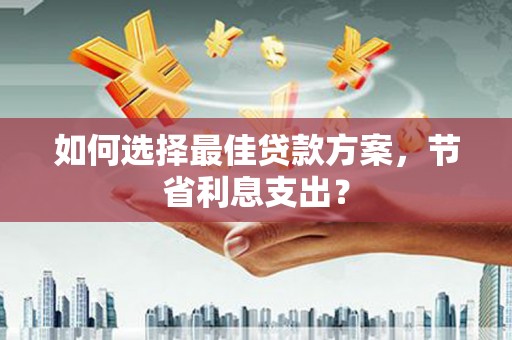 鱼池如何选择最佳贷款方案，节省利息支出？