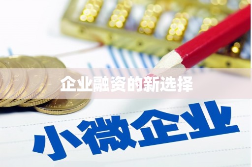 鱼池企业融资的新选择