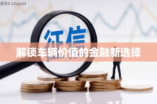 鱼池解锁车辆价值的金融新选择