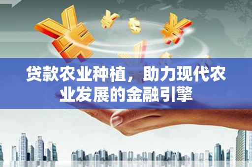 鱼池贷款农业种植，助力现代农业发展的金融引擎