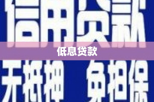 鱼池低息贷款