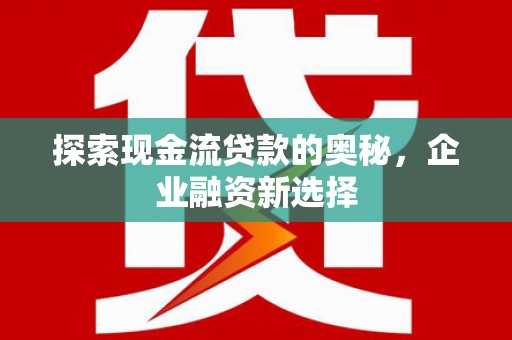 鱼池探索现金流贷款的奥秘，企业融资新选择