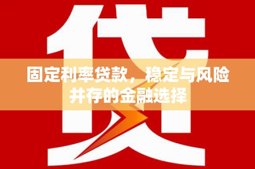 鱼池固定利率贷款，稳定与风险并存的金融选择