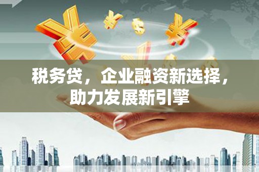 鱼池税务贷，企业融资新选择，助力发展新引擎