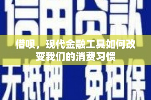鱼池借呗，现代金融工具如何改变我们的消费习惯