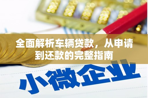 鱼池全面解析车辆贷款，从申请到还款的完整指南
