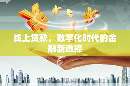 鱼池线上贷款，数字化时代的金融新选择