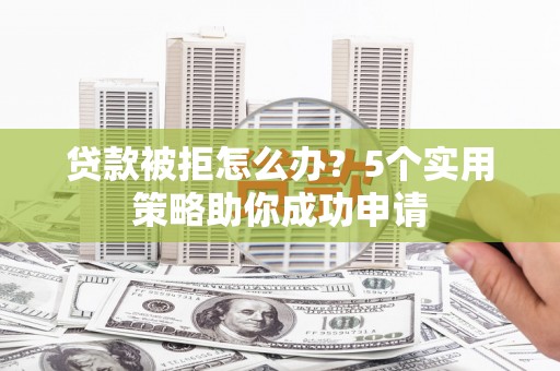 鱼池贷款被拒怎么办？5个实用策略助你成功申请