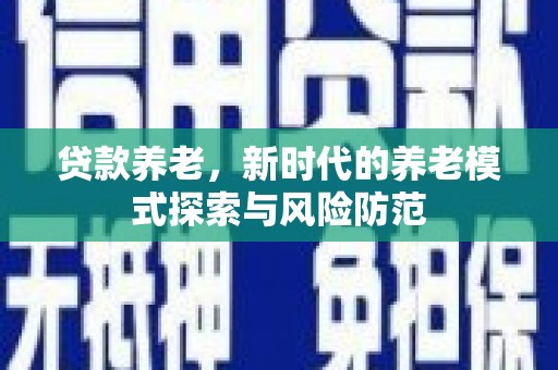 鱼池贷款养老，新时代的养老模式探索与风险防范